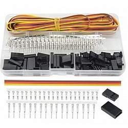 30 Kits Servo Connector Servo Cable Wire Connector Male Female Kit W/ 16Ft 22Awg Servo Wire