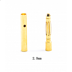 2Mm Male&Female Gold Bullet Banana Connector 
