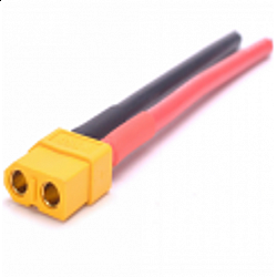Xt60 Female Connector With 10Cm 12Awg Silicone Wire