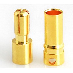  3.5mm Gold-Plated Cross Male&Female Banana Connector 