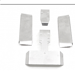 1 Set Stainless Steel Skid Plate Protector