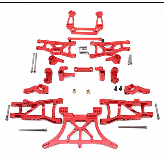 1 Set 2Wd Aluminum Alloy Metal Upgrade Chassis Parts Kit