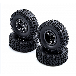 1Set Scx24 Wheel Rims&Tires