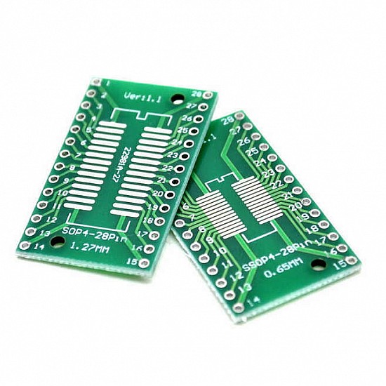 SOP28 to DIP28 Adapter Converter PCB Board SOP28 to DIP28 Adapter Converter PCB Board