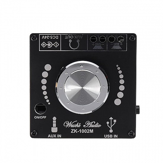 ZK-1002M 100WX2 Stereo Bluetooth 5.0 Power Audio Amplifier Board ZK-1002M 100WX2 Stereo Bluetooth 5.0 Power Audio Amplifier Board