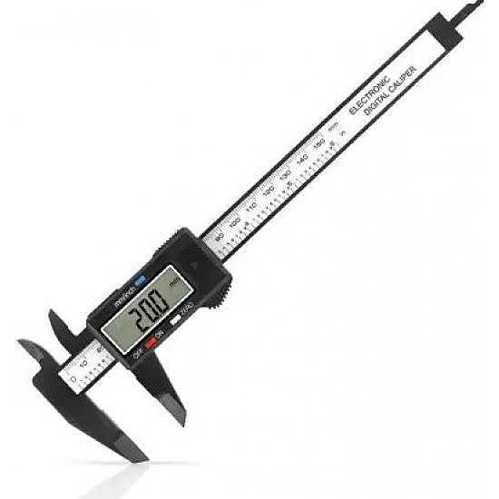150mm/6Inch LCD Digital Electronic Carbon Fiber Vernier Caliper Gauge Micrometer 150mm/6Inch LCD Digital Electronic Carbon Fiber Vernier Caliper Gauge Micrometer