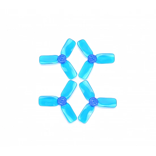 2 Pairs 2030 3 Blades 2 Inch Clear Propeller CW&CCW Blue 2 Pairs 2030 3 Blades 2 Inch Clear Propeller CW&CCW Blue