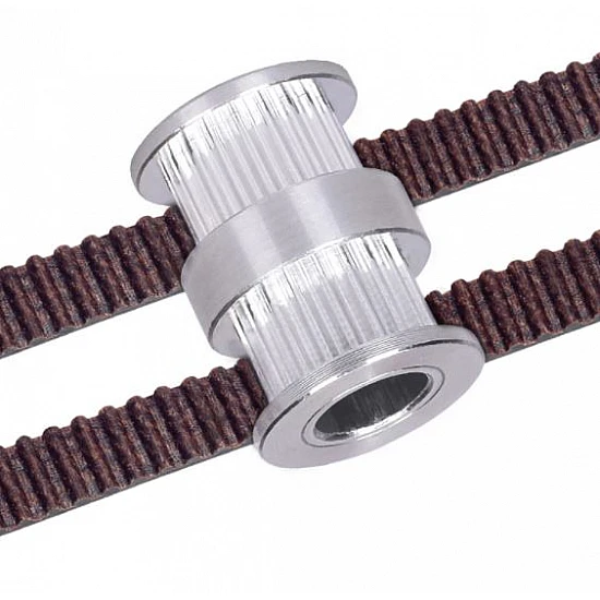 20 Tooth 8mm Bore GT2 Double Head Timing Aluminum Pulley 20 Tooth 8mm Bore GT2 Double Head Timing Aluminum Pulley