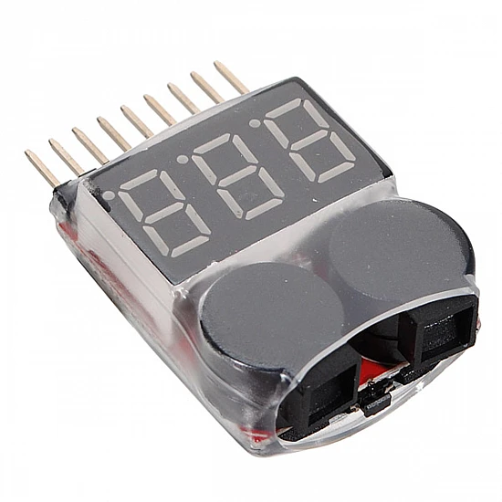 Battery Voltage Tester Monitor and Buzzer Alarm - Multirotor Battery Voltage Tester Monitor and Buzzer Alarm - Other - Multirotor