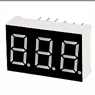 Red 0.56inch 3 Digit 7 Segment LED Display Digital Tube - Common Anode