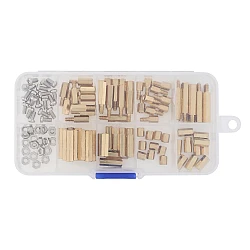 120pcs M3 Stainless Steel Screw Nut Brass Column Kit