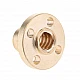 3D Printer CNC Copper Lead Screw Nut 2x2mm 3D Printer CNC Copper Lead Screw Nut 2x2mm