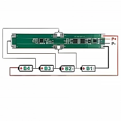 4S 18650 Lithium Battery Protection Board
