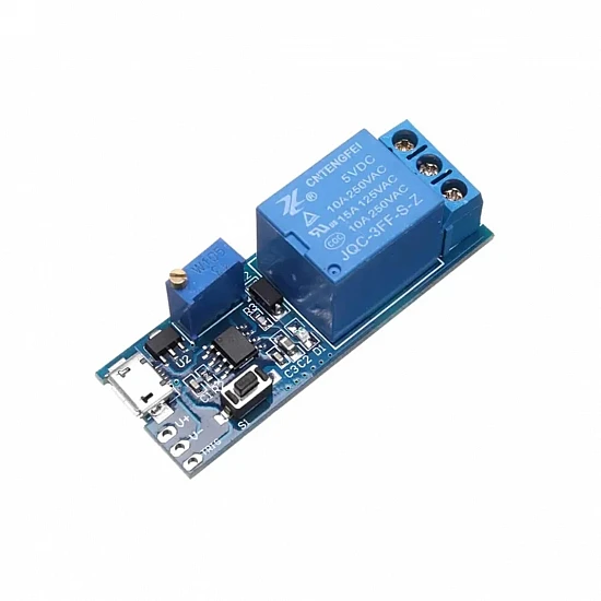 5V-30V Micro USB Power Adjustable Delay Relay Timer Control Module 5V-30V Micro USB Power Adjustable Delay Relay Timer Control Module