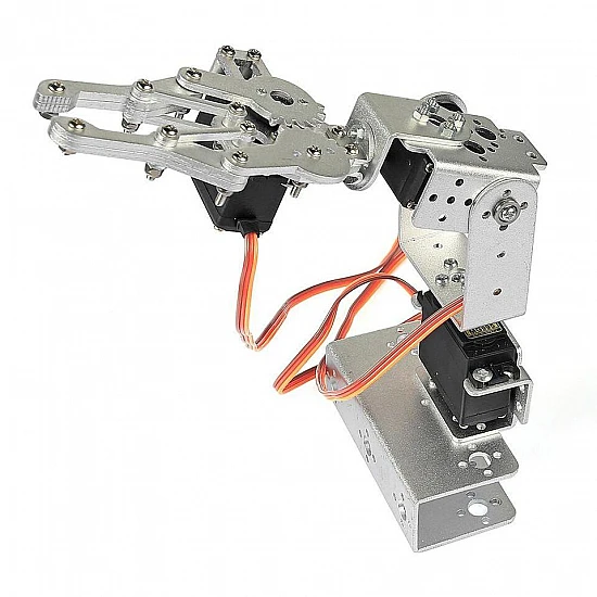 DIY 3DOF 3-Axis Metal Robot Mechanical Arm with Gripper Clamp Kit DIY 3DOF 3-Axis Metal Robot Mechanical Arm with Gripper Clamp Kit