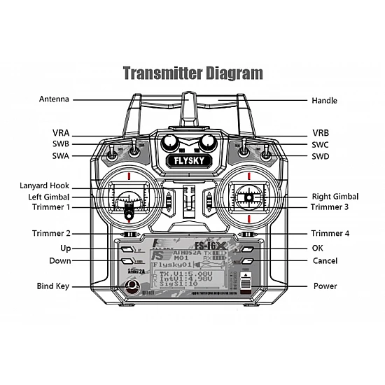 Flysky FS-i6X 2.4GHz 6CH AFHDS 2A RC Transmitter With FS-iA10B 2.4GHz 10CH Receiver Flysky FS-i6X 2.4GHz 6CH AFHDS 2A RC Transmitter With FS-iA10B 2.4GHz 10CH Receiver