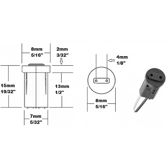 G4 Plastic Lamp Holder G4 Plastic Lamp Holder