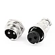 GX16 2-Pin Circular Aviation Socket Plug Male and Female Panel Connector GX16 2-Pin Circular Aviation Socket Plug Male and Female Panel Connector