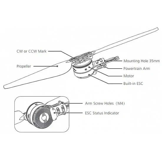 Hobbywing X8 100kv CW Brushless Motor combo Hobbywing X8 100kv CW Brushless Motor combo