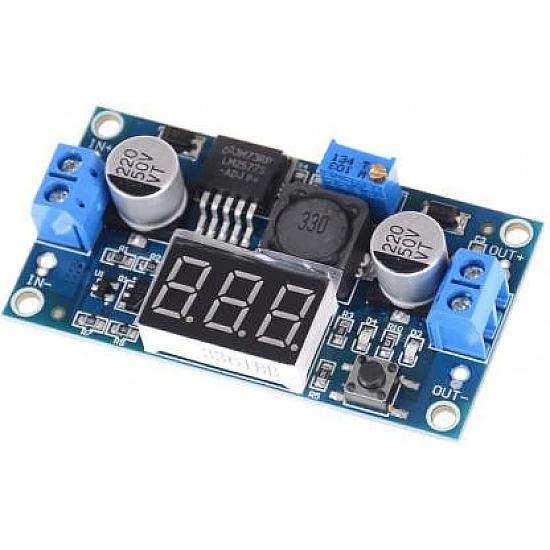 LM2577 3A DC-DC Step Up LED Voltmeter Adjustable Boost Converter module LM2577 3A DC-DC Step Up LED Voltmeter Adjustable Boost Converter module