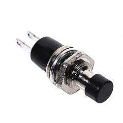 Push Through Button Switch PBS-110 - Black