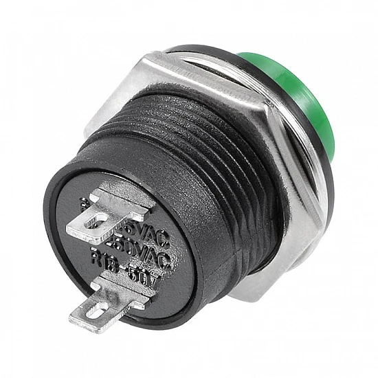 R13-507 Self-reset Button Switch |16MM | Green R13-507 Self-reset Button Switch |16MM | Green