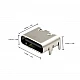 USB3.1 Type-C 6Pin SMD Female Socket Connector with 4 Fixed Feet | Without shrapnel USB3.1 Type-C 6Pin SMD Female Socket Connector with 4 Fixed Feet | Without shrapnel