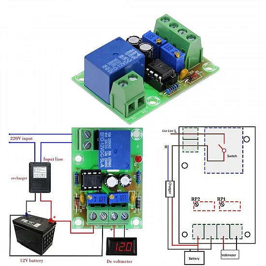 XH-M601 12V Battery Charging Control Board XH-M601 12V Battery Charging Control Board