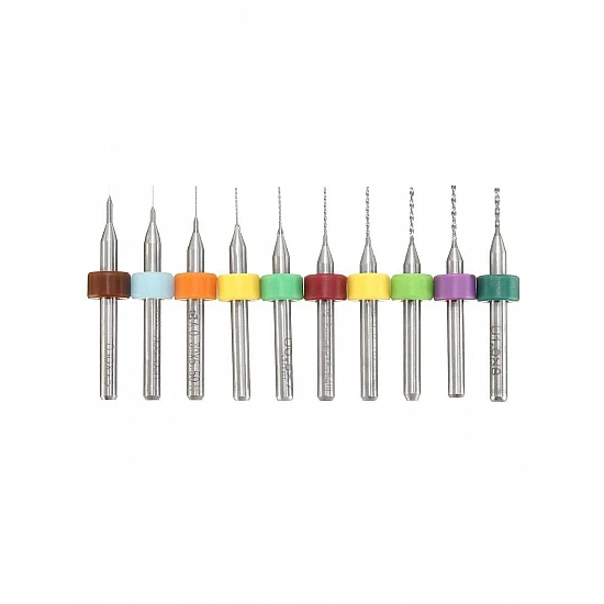 0.1-1mm Mixed 3D Printer Nozzle Cleaning Drill Bit Kit - 10Pcs