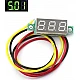 0.28inch 0-100V Three Wire DC Mini LED Display Voltmeter - Green 0.28inch 0-100V Three Wire DC Mini LED Display Voltmeter - Green