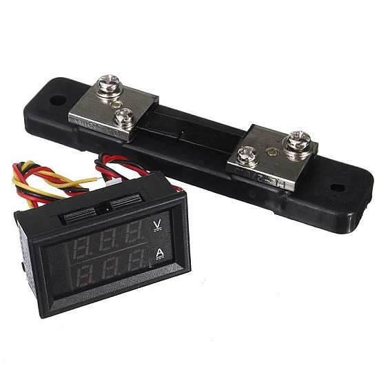 0.28inch LED Digital Voltmeter Ammeter DC 100V 50A Volt Ampere Meter with Shunt 0.28inch LED Digital Voltmeter Ammeter DC 100V 50A Volt Ampere Meter with Shunt