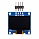 0.96 Inch I2C/IIC 4pin OLED Display Module (Yellow + Blue) Without Soldered Pin