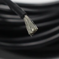 14AWG High Quality Black Silicon Wire - 1 Meter