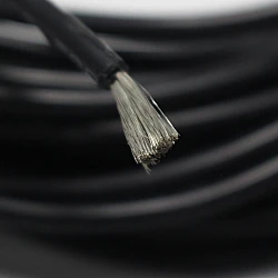 14AWG High Quality Black Silicon Wire - 1 Meter