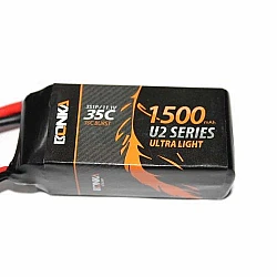 11.1V 1500mAh 35C 3S1P Bonka Lipo Battery - High Quality