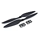 1245 Carbon Fiber Nylon Propeller | CW&CCW | Black 1245 Carbon Fiber Nylon Propeller | CW&CCW | Black