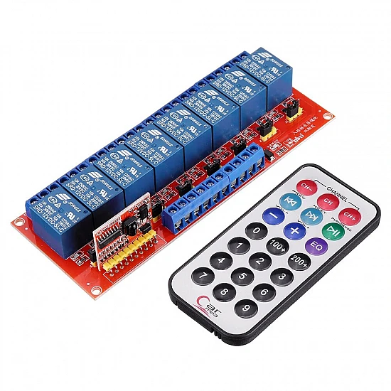 12V 8 Channel Infrared Remote Control Relay Module 12V 8 Channel Infrared Remote Control Relay Module