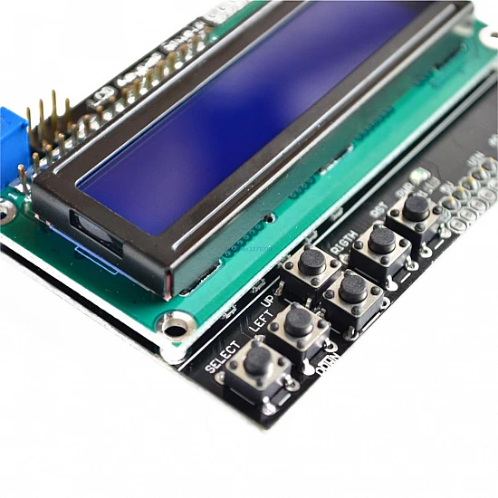 1602 LCD Keypad Shield Blue Backlight for Arduino