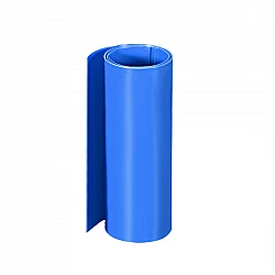160mm 1-Meter PVC Heat Shrink Sleeve Blue for Lithium Cell Pack