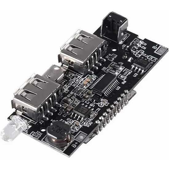 18650 Lithium Battery Dual USB Power Charging Module |5V 1A 18650 Lithium Battery Dual USB Power Charging Module |5V 1A