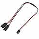 1JR Male To 2 Futaba Female Y Type Servo Extension Wire - 30cm 1JR Male To 2 Futaba Female Y Type Servo Extension Wire - 30cm