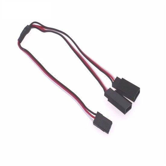 1JR Male To 2 Futaba Female Y Type Servo Extension Wire - 30cm 1JR Male To 2 Futaba Female Y Type Servo Extension Wire - 30cm