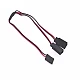 1JR Male To 2 Futaba Female Y Type Servo Extension Wire - 30cm 1JR Male To 2 Futaba Female Y Type Servo Extension Wire - 30cm