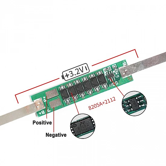 1S 3.7V  Li-ion 6MOS 9A Battery Protection Board