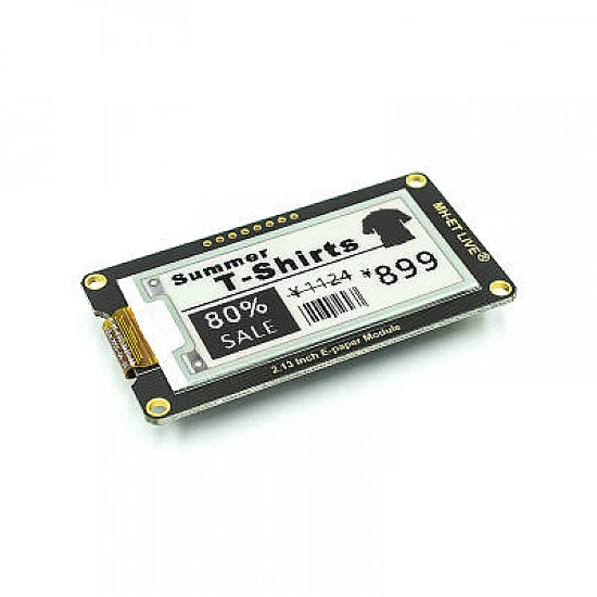 2.13 Inch E-Paper Flexible Ink Screen LCD Module - Black & White 2.13 Inch E-Paper Flexible Ink Screen LCD Module - Black & White
