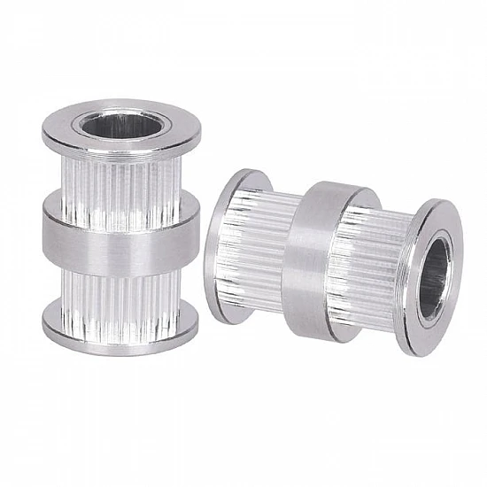 20 Tooth 8mm Bore GT2 Double Head Timing Aluminum Pulley 20 Tooth 8mm Bore GT2 Double Head Timing Aluminum Pulley