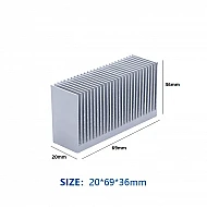 20x69x36mm Aluminum Heatsink