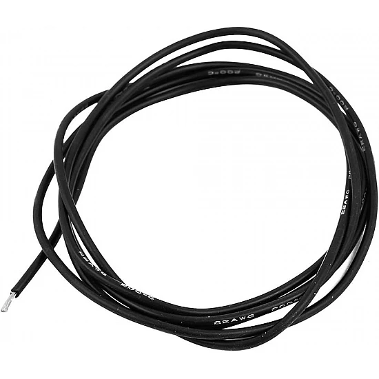22AWG High Quality Black Silicon Wire - 1Meter 22AWG High Quality Black Silicon Wire - 1Meter