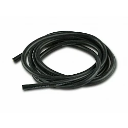 14AWG High Quality Black Silicon Wire - 1 Meter