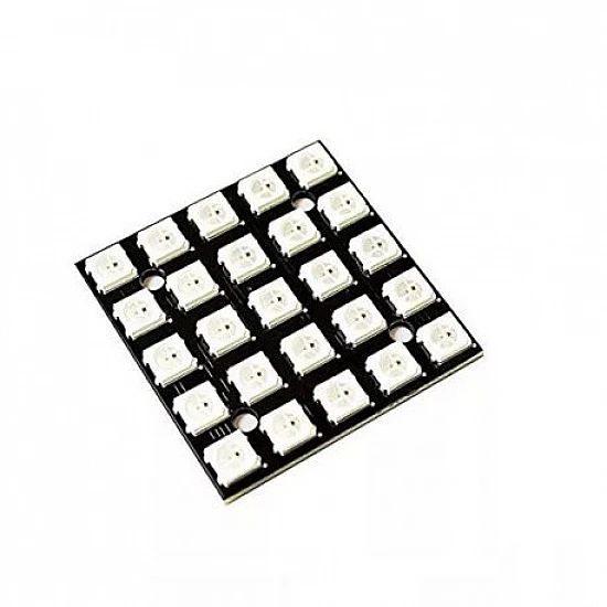 25Bit WS2812 5050 5x5 Digit RGB LED Built-in Full Color Driving Lights Development Board 25Bit WS2812 5050 5x5 Digit RGB LED Built-in Full Color Driving Lights Development Board